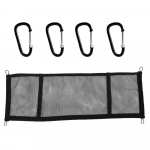 Automobilio lubų krovinių tinklas Elastingas automobilio stogo tinklas Daugiafunkcis bagažinės pakabinamas krep&scaron;ys su 4 karabinais Didelės apkrovos bagažinės tinklas Organi