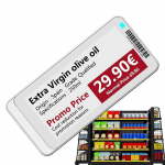 E Ink Ekranas Magnetiniai Elektriniai I&scaron;manaus Valdymo Ženklai Elektroninės Lentynų Etiketės Laikikliai Biurams Restoranams Patalpų Lauko