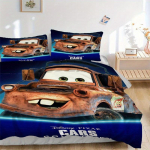 3 vnt. Disney &bdquo;Ratai&ldquo; kolekcijos Tow Mater pledų komplektas Animacinių filmukų tematikos lovos pledų komplektas Mielas personažas Miegamojo dekoras Lovos pledų komplektas Keturiems sezonams (1 Dangtelis + 135x200cm