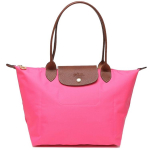 Longchamp Le Pliage 28 Mygtukas Užtrauktukas Ilga Rankena Odinė Koldūno Formos Petinė Rankinė Mažos Moteri&scaron;kos Rankinės Rožinė 2605089P73 Shopping Bag Set(Basic Set+Shopping Bag)