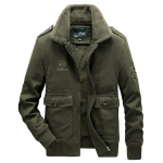 Bomber Striukė Parka Vyri&scaron;kas Žieminis &Scaron;iltas Storas Fleece Kailinis Apykaklė Karinis Paltas Vyri&scaron;kas Army Tactics Striukė Vyri&scaron;kas 6xl M