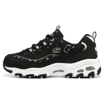 Skechers DLites 1.0 Fafa Bear Audinys Oda Tinklelis Apvalus pir&scaron;tas Suvarstomi Amortizuojantys Patvarūs Lengvi Kvėpuojantys Žemi Batai 896180-BKW 35 black