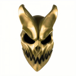 PVC kaukė su judančiu burnos mechanizmu Rusijos Deathcore grupės Cosplay rekvizitas vakarėlio kostiumo aksesuaras Baisus Helovino apsirengimo dekoravimas beige