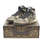 FQ8155-010 Nike Air Jordan 1 High Zoom CMFT 2 Dia De Muertos &Scaron;viesiai dramblio kaulo (Vyri&scaron;ki) 11.5 gray