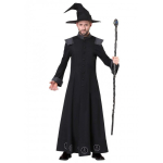 Žavingi burtininko ir burtininkės kostiumai Helovino vakarėliams ir scenos pasirodymams Mens,XL gray
