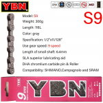 YBN Super lengvas plieninis dviračio grandininis pavara 8/9/10/11/12 greičių plento ir kalnų dviračiams Dėžutėje Auk&scaron;tos kokybės Steel gray