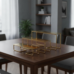Lenktas batų stovas, taupantis vietą, pagamintas i&scaron; nerūdijančio plieno, stabilus atraminis stendas parduotuvių savininkams Mirror 3-piece SET gray