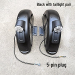 Elektrinio triračio galinis purvasaugis su galiniu žibintu ir laikikliu - 7,5 Right Black without Light