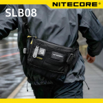 NITECORE SLB08 Dėklas Messenger tipo krep&scaron;ys Vyri&scaron;kas Peties dirželis Satchel EDC Juosmens Crossbody Bumbag JUODAS Paketas Vandeniui atsparus Kuprinė