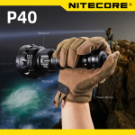 NITECORE Žibintuvėlis P40 Paie&scaron;kos &scaron;viesa Medžioklė 2000 liumenų Itin ry&scaron;kus Ilgo nuotolio žibintuvėlis Komplekte belaidis nuotolinio valdymo jungiklis