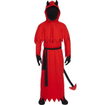 Vaikų Helovino Cosplay Kostiumas Unisex Berniukams Mergaitėms Ilgomis Rankovėmis Vir&scaron;utinė Dalies ir Kelnaičių Rinkinys Karnavalo &Scaron;ventės Kostiumas XL red