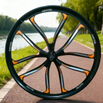 24/26/27,5 colio dviračio aliuminio magnio lydinio ratas Padangos plotis 175/195/2.125 Greičių keitimo galinis ratas Diskinis stabdys front wheel white