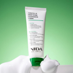 NIDA Centella giluminio porų valymo putos 120 ml su hialurono rūg&scaron;timi, keramidais, niacinamidu 1pcs