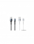 REMAX Kayla II serijos 2.4A elastingas duomenų perdavimo kabelis RC-C008 A-L (USB - Lightning) : Spalva - Juoda