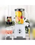 Daugiafunkcis blenderis 4 in 1, 1500 W, 1,6 l ąsotis, smulkintuvas, malūnėlis ir gertuvė, baltas