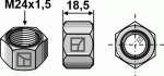 Veržlė M24x1,5 - cinkuota