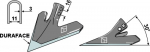 Strėlinis noragas 160mm - DURAFACE