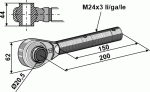 Sustiprintas centrinės traukės antgalis M24x3