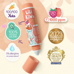 Lili Kiwi ekologi&scaron;ka dantų pasta vaikams su fluoru (1000 ppm), nuo ėduonies, aviečių ir ličių skonio