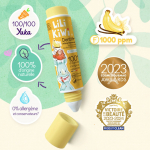 Lili Kiwi ekologi&scaron;ka dantų pasta vaikams su fluoru (1000 ppm), nuo ėduonies, vanilės ir bananų skonio