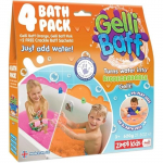 Zimpli Kids Gelli Baff Orange & Pink 600 g &ndash; spalvingas želė vonios žaidimas vaikams, 4 pakuotės
