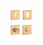 Apyrakčiai ir WC suktukai APRILE Q7S AT - Žalvaris matinis - Apyrakčių komplektas prie spynos rakinamos cilindru (&scaron;erdele).