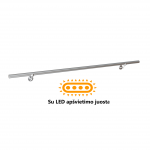 Sieninis turėklas LED/L2000mm