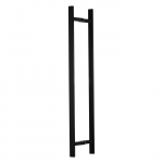 Dvipusė juoda stačiakampė durų rankena &ndash; 20x40x1200 mm