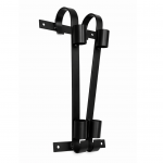 Dvivietis vėliavos laikiklis i&scaron; juodo metalo (juodas)