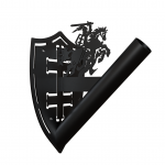 Vėliavos laikiklis "VYTIS" juodas