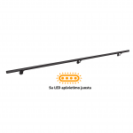 Sieninis turėklas LED/L3000mm (juodas)