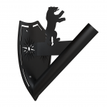 Vėliavos laikiklis "Žemaitija" juodas