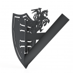 Vėliavos laikiklis "VYTIS" pilkas