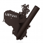 Vėliavos laikiklis "Lietuva" rudas