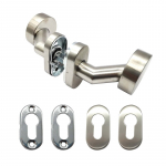 Nerūdijančio plieno knob-knob rinkinys su ovaliomis apyraktes