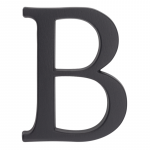 Raidė &bdquo;B&ldquo; &ndash; aliuminė, grafito spalvos, 105 mm