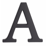 Raidė &bdquo;A&ldquo; &ndash; aliuminė, grafito spalvos, 105 mm
