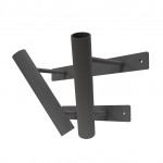 Dvigubas vėliavų laikiklis (pilkas)