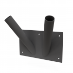 Dvigubas vėliavų laikiklis (pilkas)