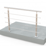 Turėklo rinkinys 40x40/1500mm