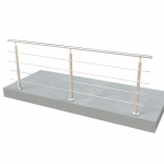 Turėklo rinkinys 40x40/3000mm