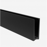 Aliuminio profilis stiklui (juodas)