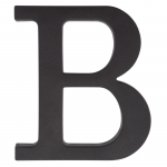 Plastikinė raidė "B" &ndash; juoda, 90 mm