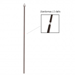 Vėliavos kotas (sujungiamas) rudas
