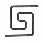 Kvadratinis ornamentas 12&times;6/ 100&times;115mm