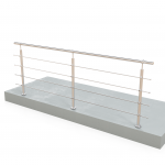 Turėklo rinkinys D42/3000mm