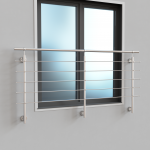 Prancūzi&scaron;ko turėklo rinkinys D42/3000mm