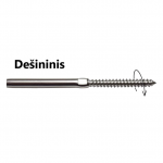 Presuojamas troso įtempėjas 5mm (De&scaron;ininis)