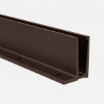 Aliuminio profilis stiklui F (rudas)