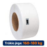 Polipropileninė PP ri&scaron;imo juosta 15x0,65x2000/ 200 balta
